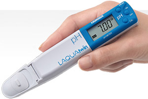 Compact Horiba LAQUA Twin pH Meters. Available in Australia from the Meter Man, David von Pein