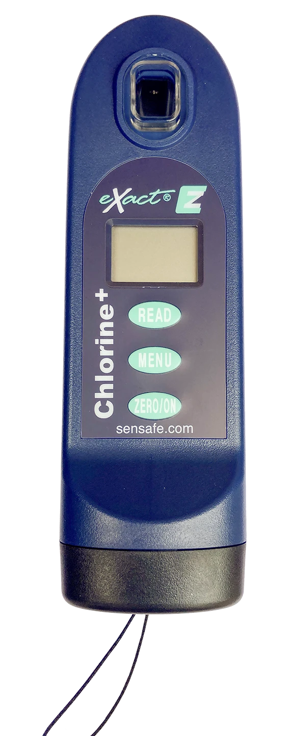 SenSafe Chlorine +eXact EZ hand held meter.