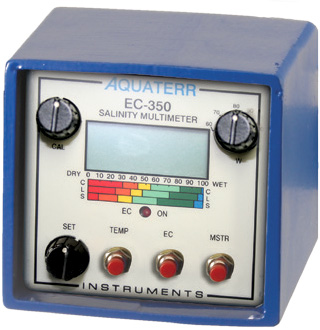 Aquaterr EC350 portable soil meter