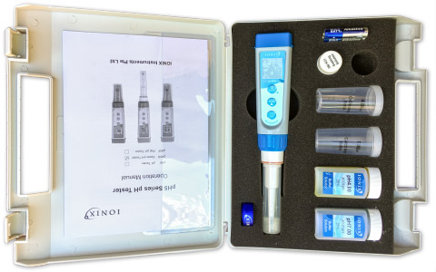 Ionix pH 5S Spear pH Meter Kit for measuring soil & water acidity