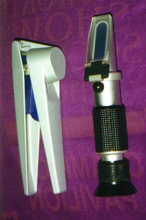 Optical Refractometer also known as a Brix Meter