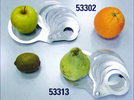 Fruit calipers, vernier, & sizing rings for peaches, bananas, cherrys ...